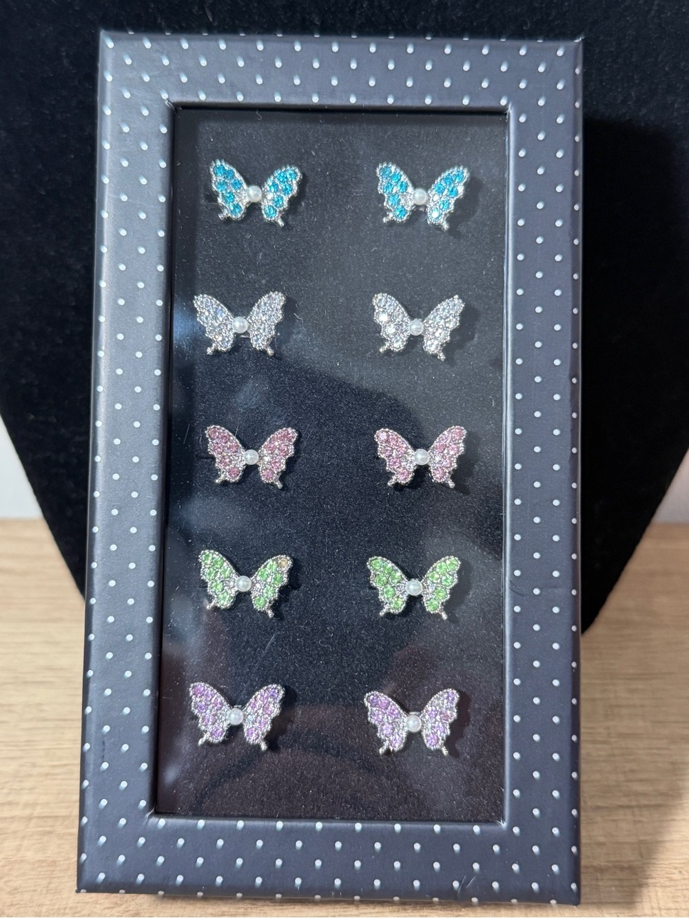paparazzi Blue, Silver, Pink, Green, Purple Butterfly Rings